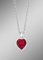 Herz-Anh&auml;nger mit Swarovski&reg;-Kristall und Kette 