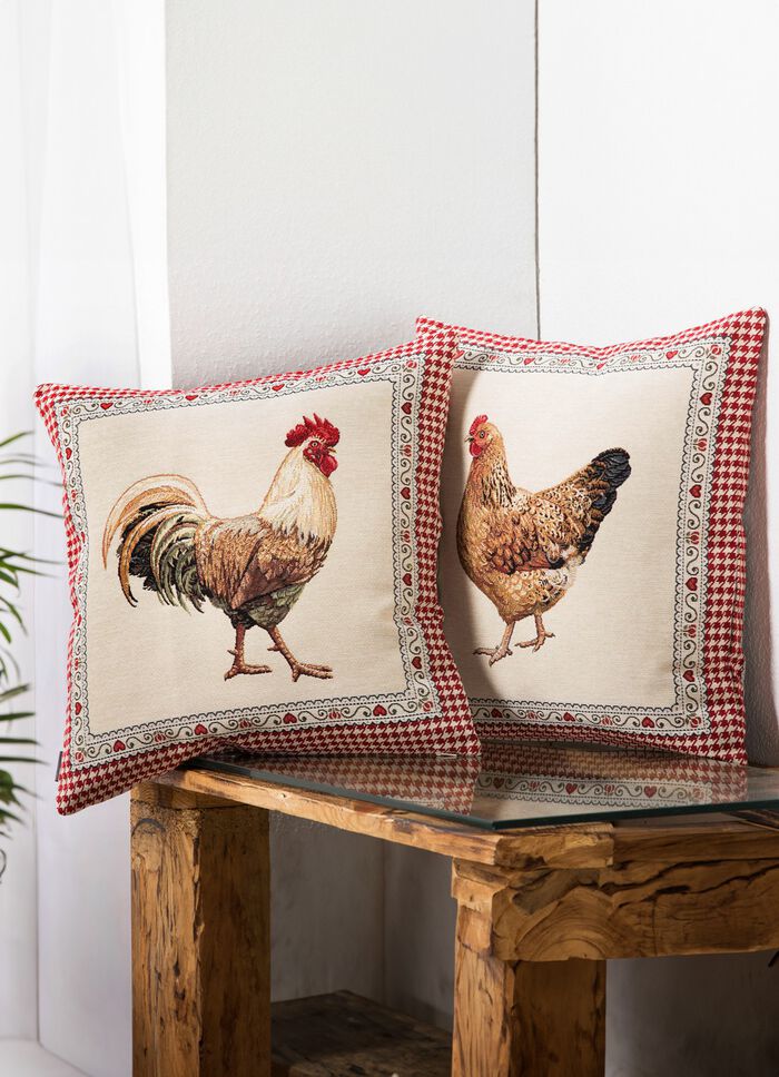 Kissenbezug mit praktischem Rei&szlig;verschluss BUNT