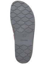 Textil-Pantoffel mit schöner Stickerei BORDEAUX