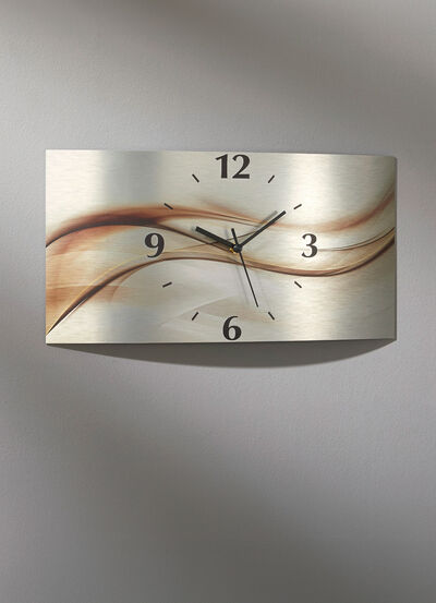 Wanduhr aus Aluminim 