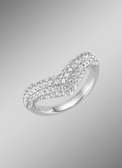 Damenring mit Zirkonia 