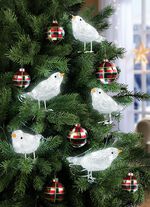 Vogel-Lichterkette f&uuml;r Innen- und Au&szlig;en WEISS