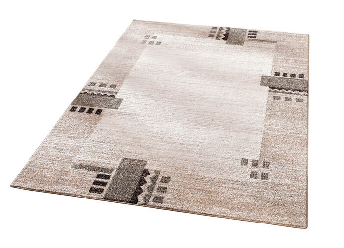 Br&uuml;cken und Teppiche mit Melange-Effekt BEIGE