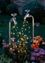 Solar-Wasserhahn, 2er-Set, aus solidem Eisen 