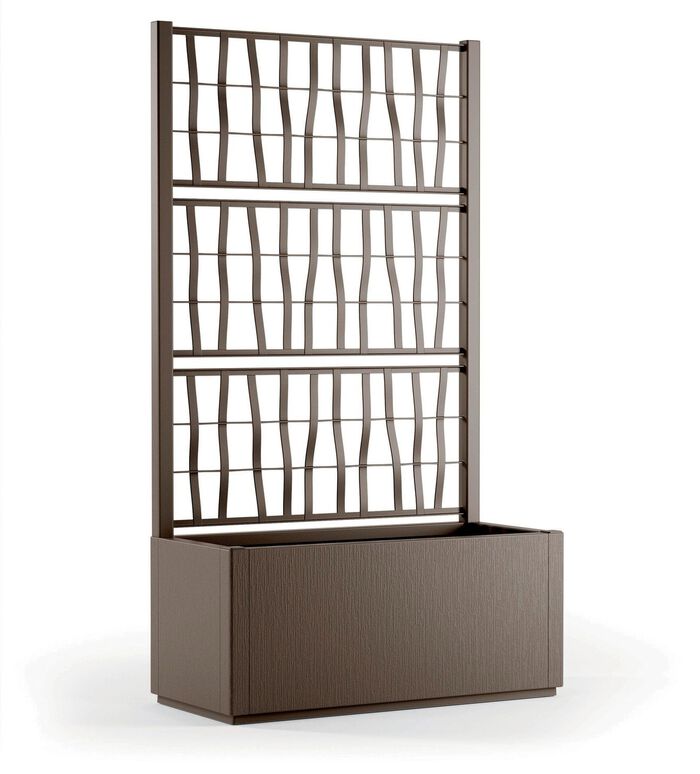 Pflanzkasten aus recyceltem Polypropylen TAUPE