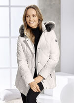 Jacke mit Reißverschluss an den Seitenschlitzen NATURWEISS