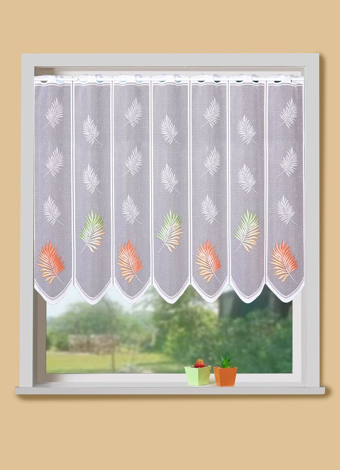 Kurzstore mit Bl&auml;tter-Motiv 