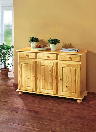 Anrichte aus massivem Kiefernholz 