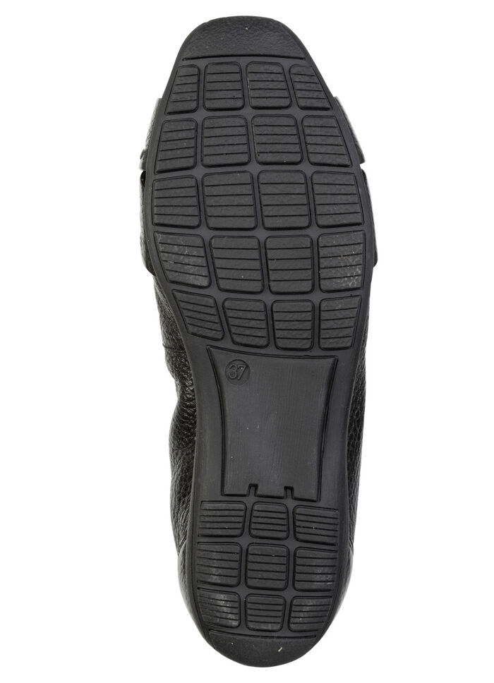 ELENA EDEN, elegante Damen-Ballerinas, Weite G, mit herausnehmbarem Fu&szlig;bett SCHWARZ