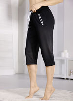 Zweierpack Schlaf- und Freizeithosen mit Kordelzug und Taschen 1X SCHWARZ, 1X ANTHRAZIT MELIERT