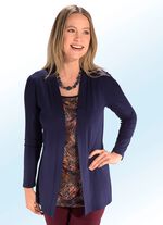 Shirt in raffinierter Jackenoptik AUBERGINE