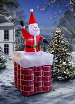Weihnachtsmann im Schornstein 