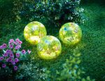 LED-Glaskugeln "Schmetterling", 3er-Set 