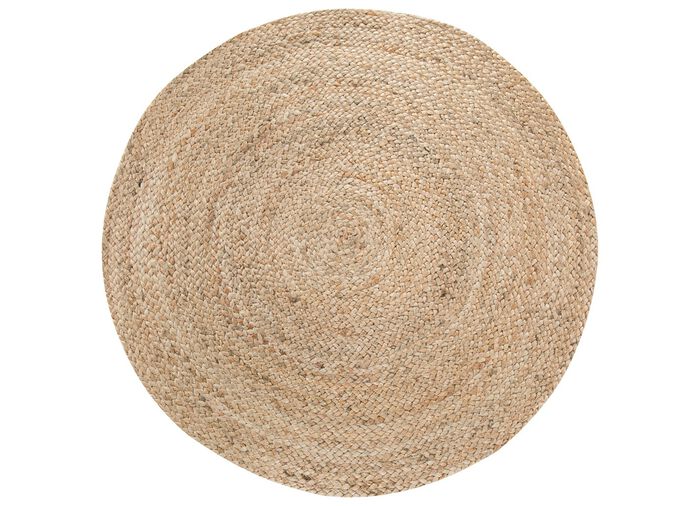 Flechtteppich, handgeflochten aus 100% Jute 