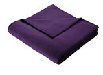 Hochwertige Schlafdecke mit Veloursband-Einfassung von Borbo VIOLETT