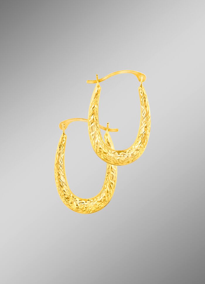 Creolen mit wundersch&ouml;ner Struktur 