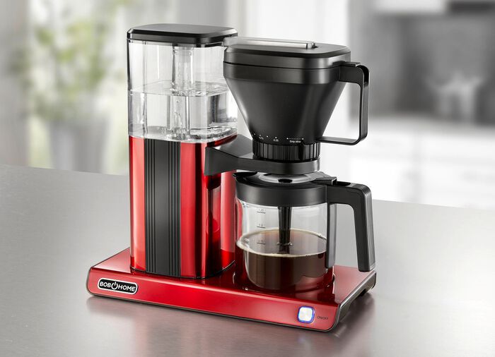 Bob Home Filterkaffeemaschine für Kaffee wie von Hand gebrüht ROT