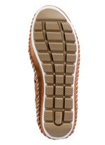 Gemini Bootie mit Knitter-Struktur CAMEL