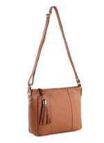 Laurina, Tasche, Damen, mit verstellbarem Umh&auml;ngeriemen COGNAC