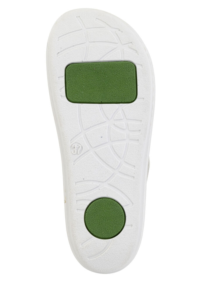 Mubb, sommerliche Damen-Clogs, Weite H, mit herausnehmbarem Fußbett WEISS