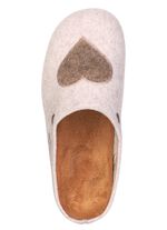 Laurina, klassische Damen-Hausschuhe, mit herausnehmbarem Fu&szlig;bett BEIGE