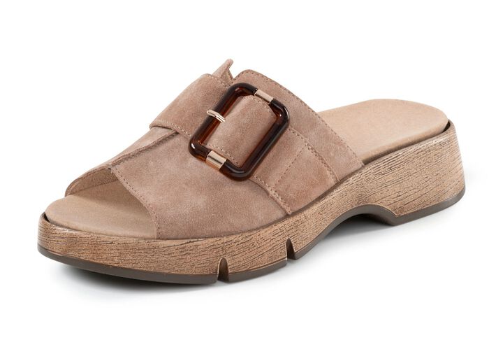 Waldl&auml;ufer Pantolette mit Zier-Schlie&szlig;e SAND