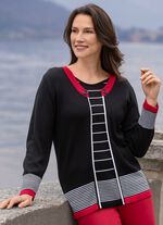Pullover in Doppel-Optik 