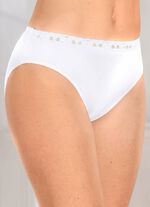 Viererpack Slips mit Elastikspitzenbund 