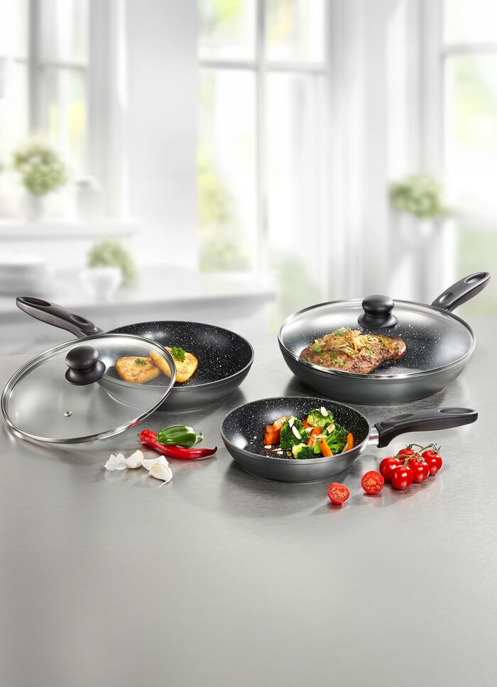 Pfannen-Set, 5-teilig, mit Antihaftbeschichtung 