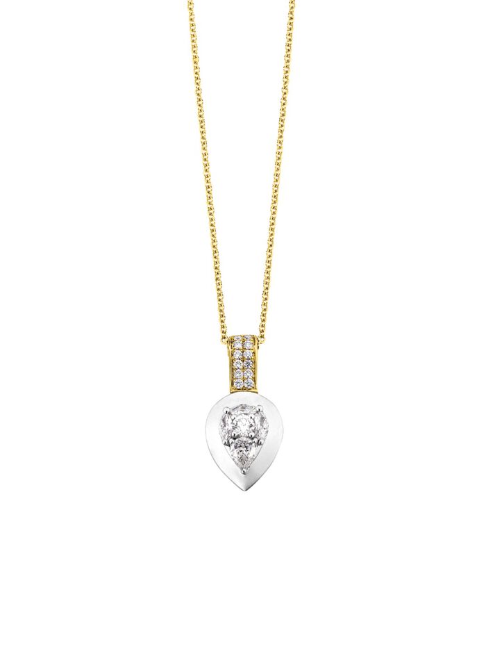 Anh&auml;nger mit Brillanten und Diamanten  