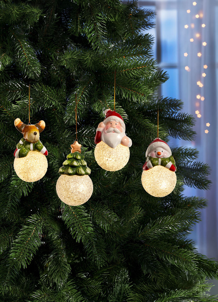 LED-Baumhänger, 4er-Set 