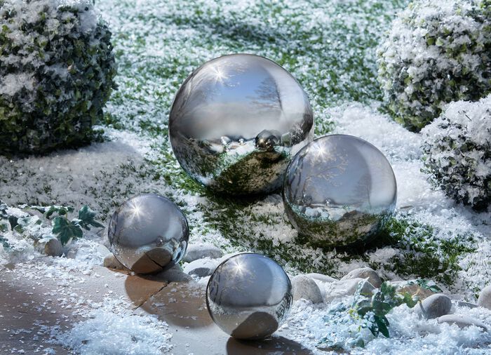 Edelstahlkugeln, 4er-Set 