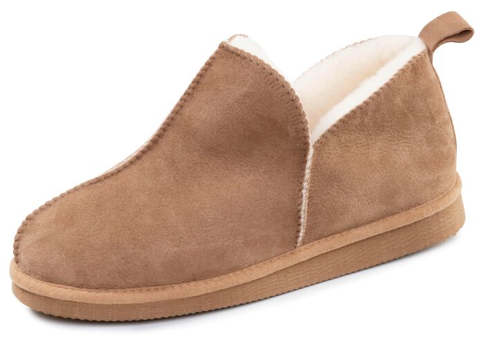 ELENA EDEN, warme Damen-Hausschuhe, Weite G, mit Lammfell 