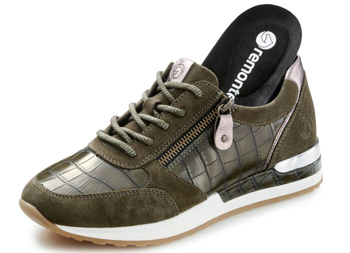 Schn&uuml;rschuh mit herausnehmbarem Fu&szlig;bett KHAKI