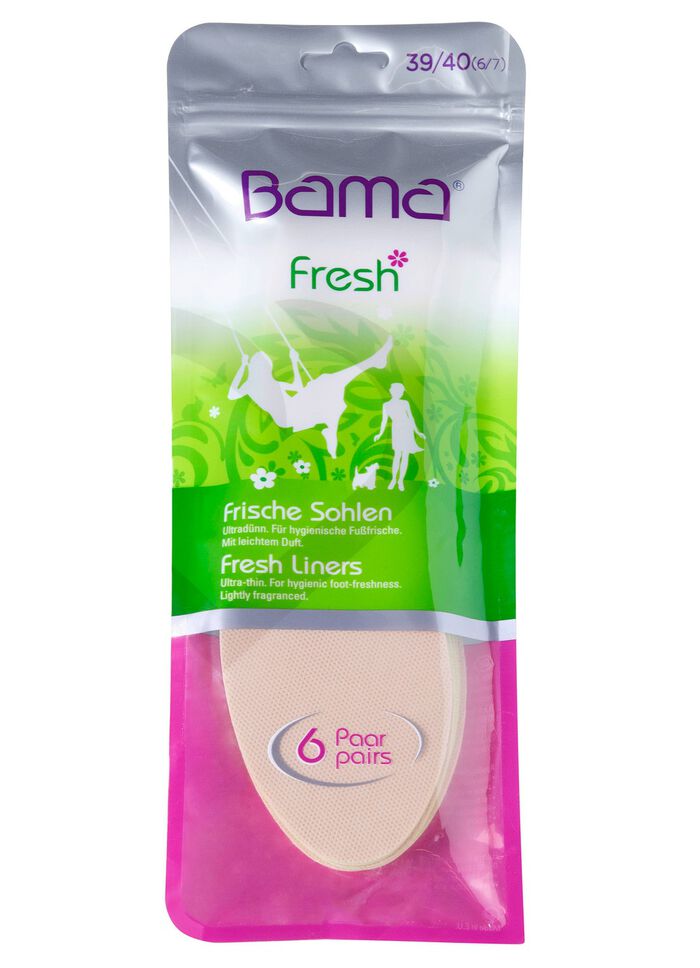 BAMA Fresh Einlegesohlen BEIGE/GR&Uuml;N