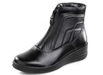 ELENA EDEN, gef&uuml;tterte Damen-Stiefeletten, Winterschuhe, Weite H, mit Lammfell SCHWARZ