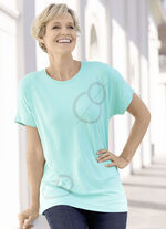 Shirt mit &uuml;berschnittener Schulterpartie 