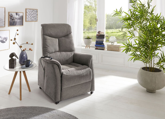 TV-Sessel mit Motor und Aufstehhilfe DUNKELBRAUN