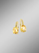 Attraktive Ohrringe mit echt Citrin 