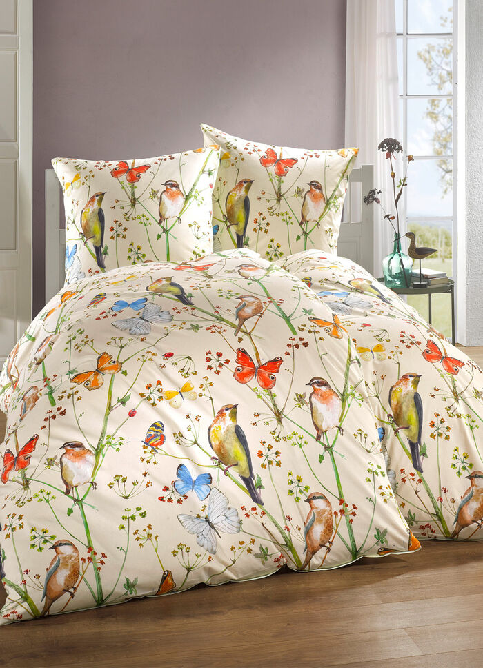 Soft-Renforcé Bettwäsche-Garnitur mit Digitaldruck Allover