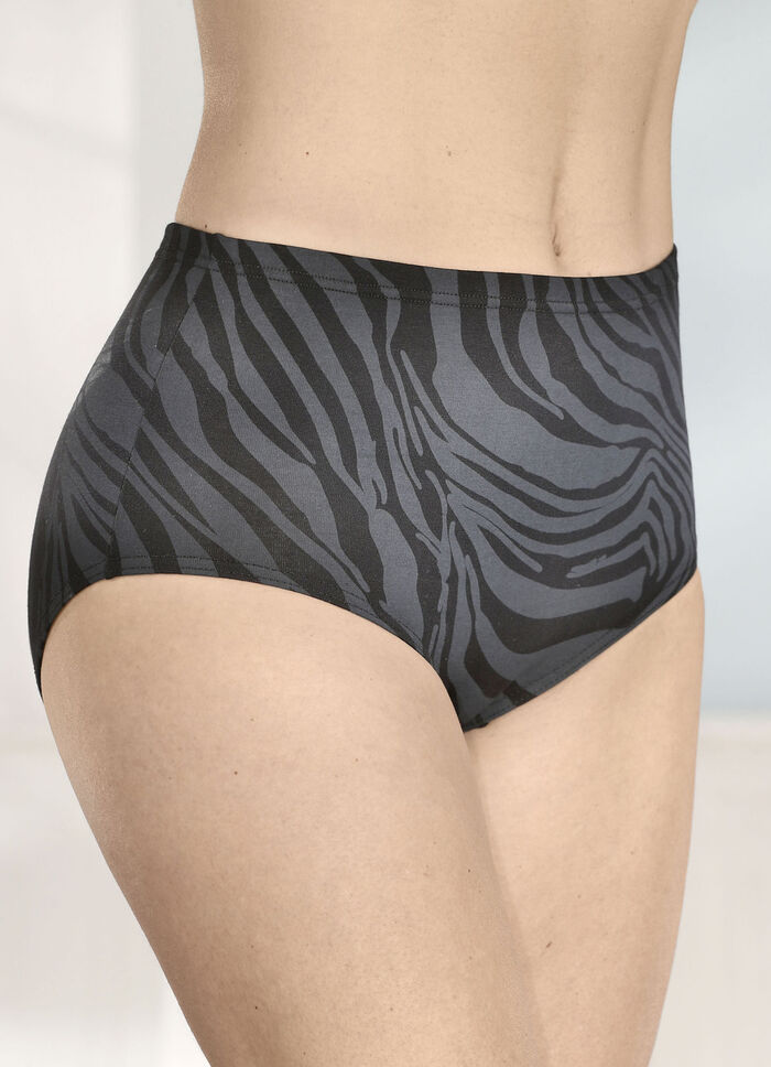 brio lingerie Viererpack Slips mit Druckdessin 