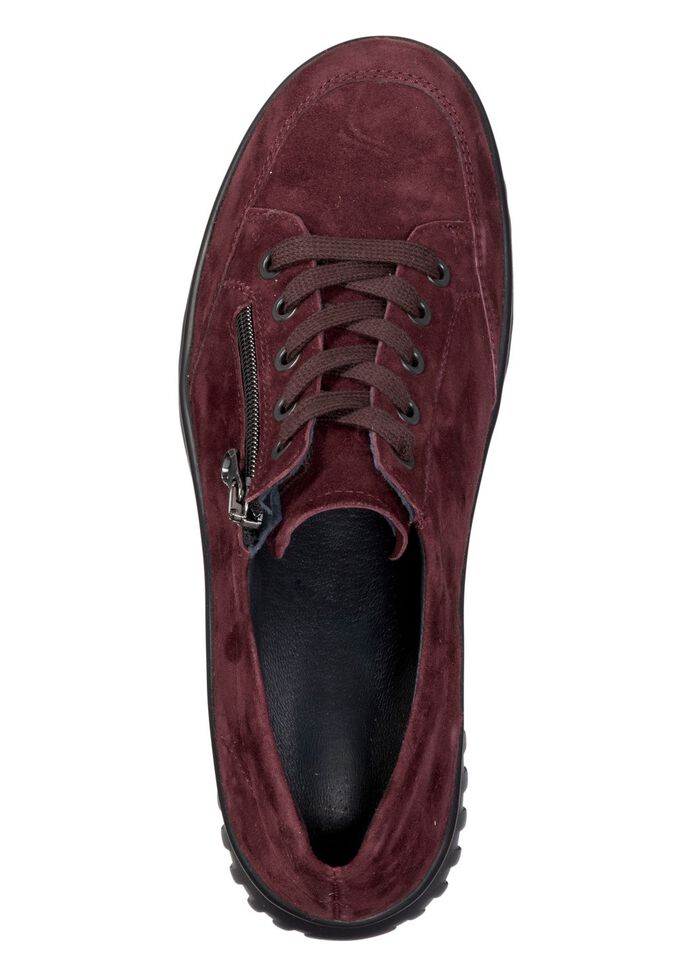 ELENA EDEN, bequeme Damen-Schn&uuml;rschuhe, Weite H, mit herausnehmbarem Fu&szlig;bett BURGUND