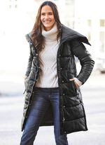 Leder-Steppmantel 2-in-1 von &bdquo;Jilani&ldquo; 