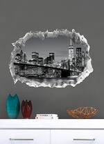 3D-Wand-Tattoo New York mit beeindruckendem 3D-Effekt 