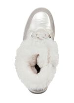 ELENA EDEN, gef&uuml;tterte Damen-Boots, Winterschuhe, Weite G, mit herausnehmbarem Fu&szlig;bett PERLWEISS-GRAU