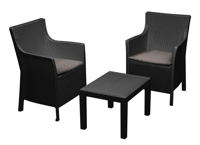 Gartenm&ouml;bel-Set aus aus witterungsbest&auml;ndigem Kunststoff  