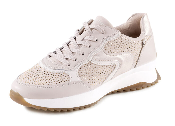 Rieker Sneaker mit Glitzersteinchen PUDERROSÉ-WEISS