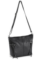 Tasche aus genarbten Kalb-Nappaleder SCHWARZ