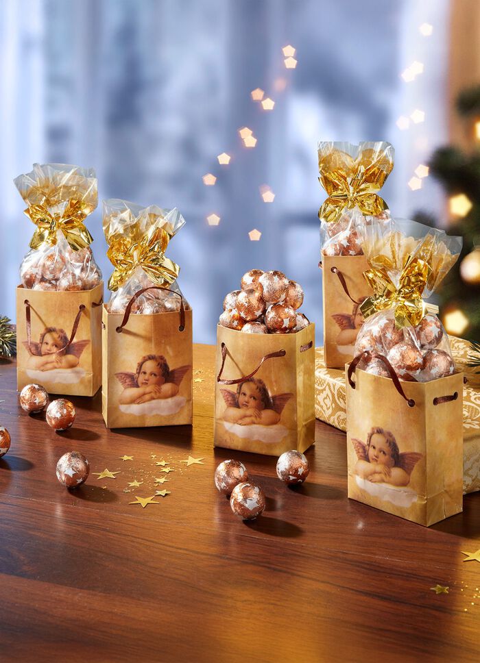 Pr&auml;sent-T&uuml;ten Engel auf Wolke, 5er Set 