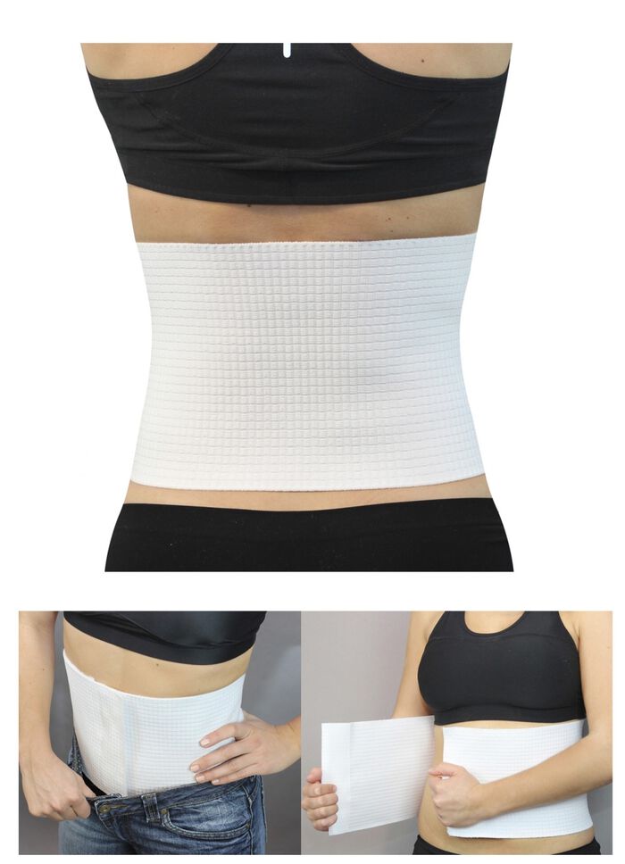 St&uuml;tzbandagen mit Klettverschluss WEISS